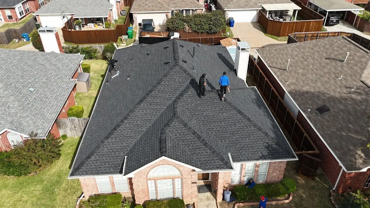 Commercial Roofing work in progress on a Orland Hills property
